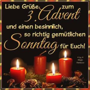 gruse zum 3 advent bilder